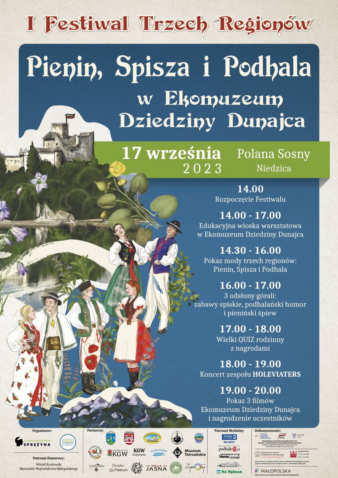 I Festiwal Trzech Regionów: Pienin, Spisza i Podhala w Ekomuzeum Dziedziny Dunajca