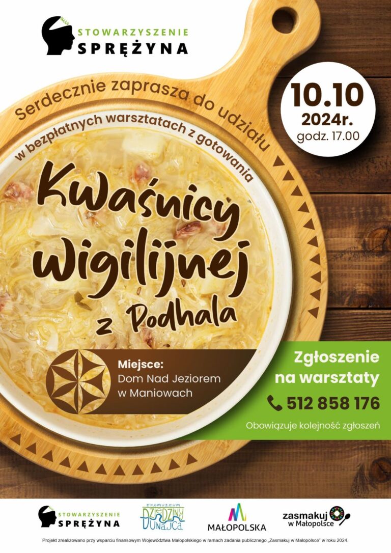 Warsztaty kulinarne „Gotowanie kwaśnicy wigilijnej z Podhala”