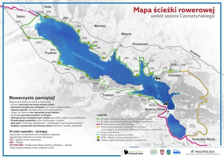 Nowa mapa rowerowa wokół Jeziora Czorsztyńskiego